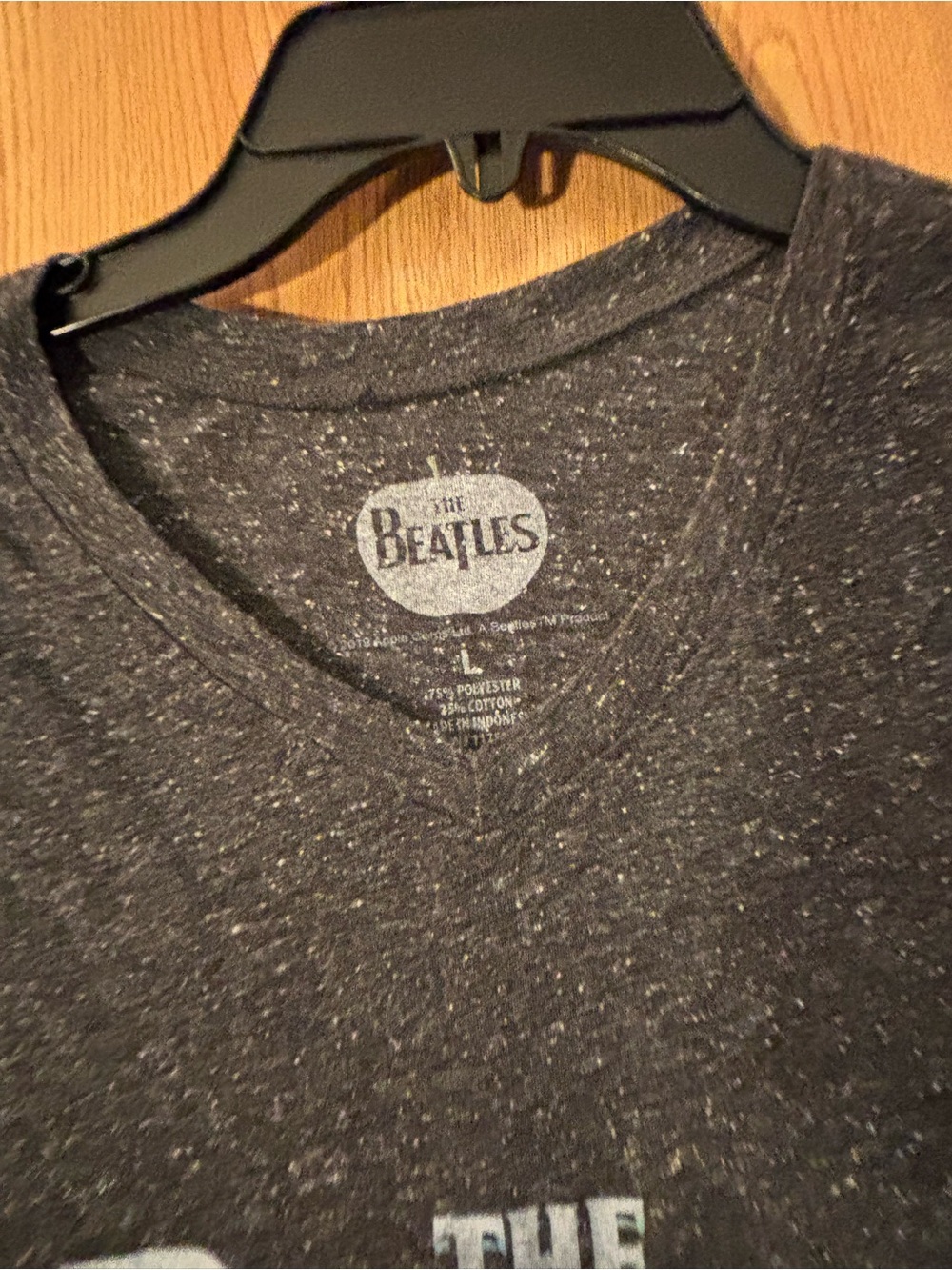 The Beatles Black Heather Abbey Road Kids Tee with Rainbow Crosswalk - Picture 2 of 2